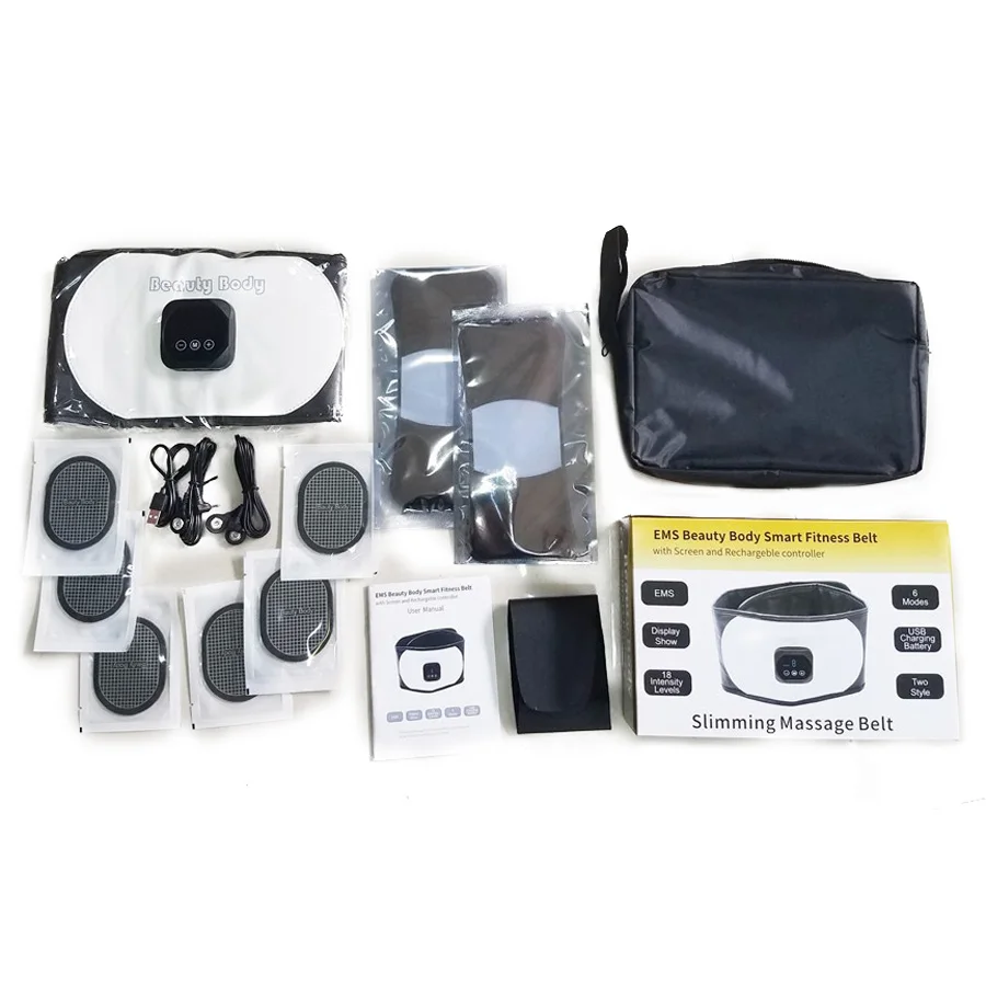 

Waist Abdominal Muscle Stimulator Electro Muscle Stimulation Body Slimming Massager EMS Trainer ABS Stimulator Fitness Training