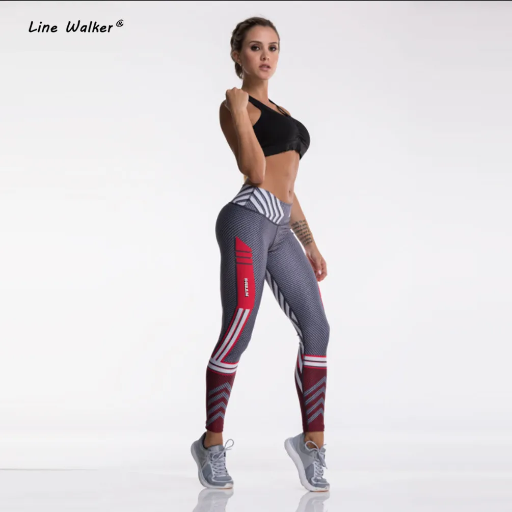 Штаны Для Йоги Line Walker со вставками женские спортивные Леггинсы для фитнеса с