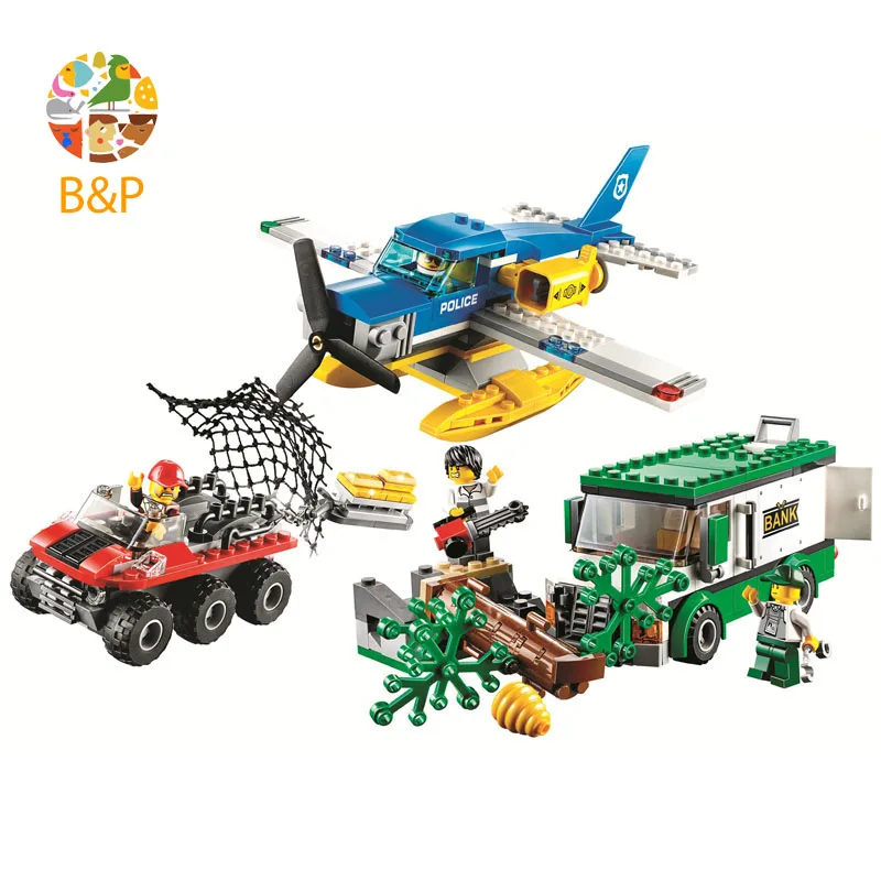 Legoing 60175 409 шт. Сити серии горная река ограбление Модель Building Block образования DIY