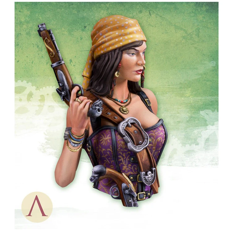 1/12 MARY READ содержит две руки смоляная модель бюст GK несобранный и Неокрашенный