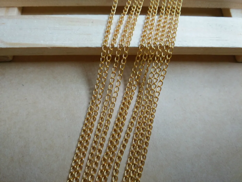 10 метров в партии металлическая Посеребренная цепочка из нержавеющей стали