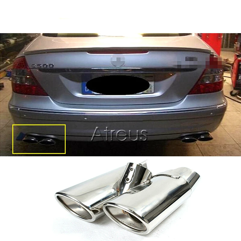 Автомагнитола NWIEV для Mercedes Benz W220 S Class S430 S500 двойная выхлопная труба из нержавеющей