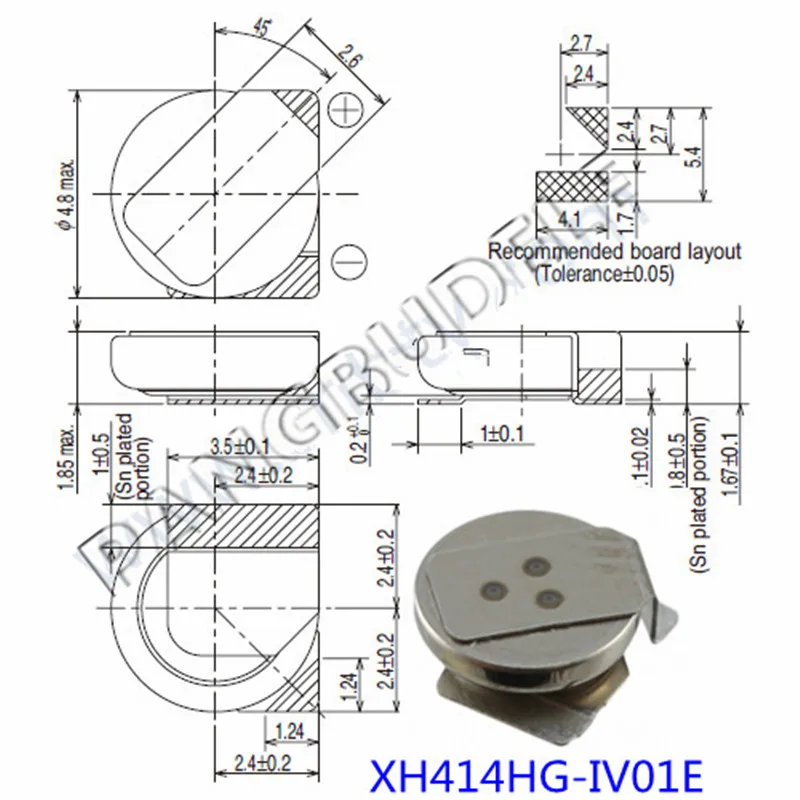 

New MS614SE FL28E Backup Lithium Battery Button Rechargeable Battery 3V