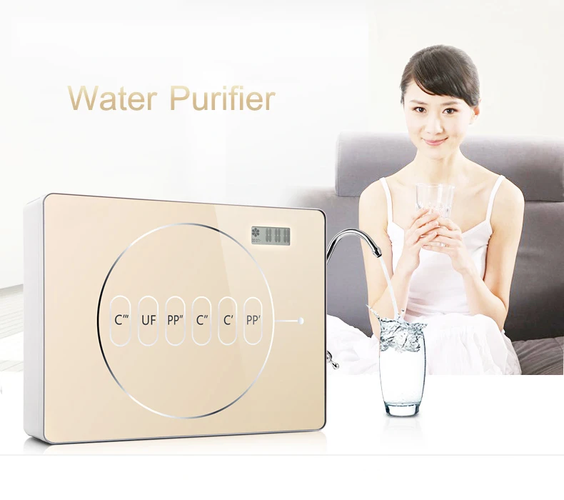 Household Instant Drinking Water Purifier  Kitchen Water Purification Intelligent Ultrafiltration Tap Water Filter AZX-08UF-C5