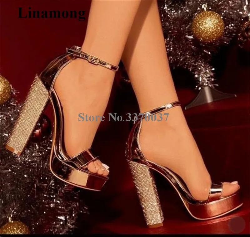 Сандалии женские на массивной платформе Босоножки с открытым носком ремешок