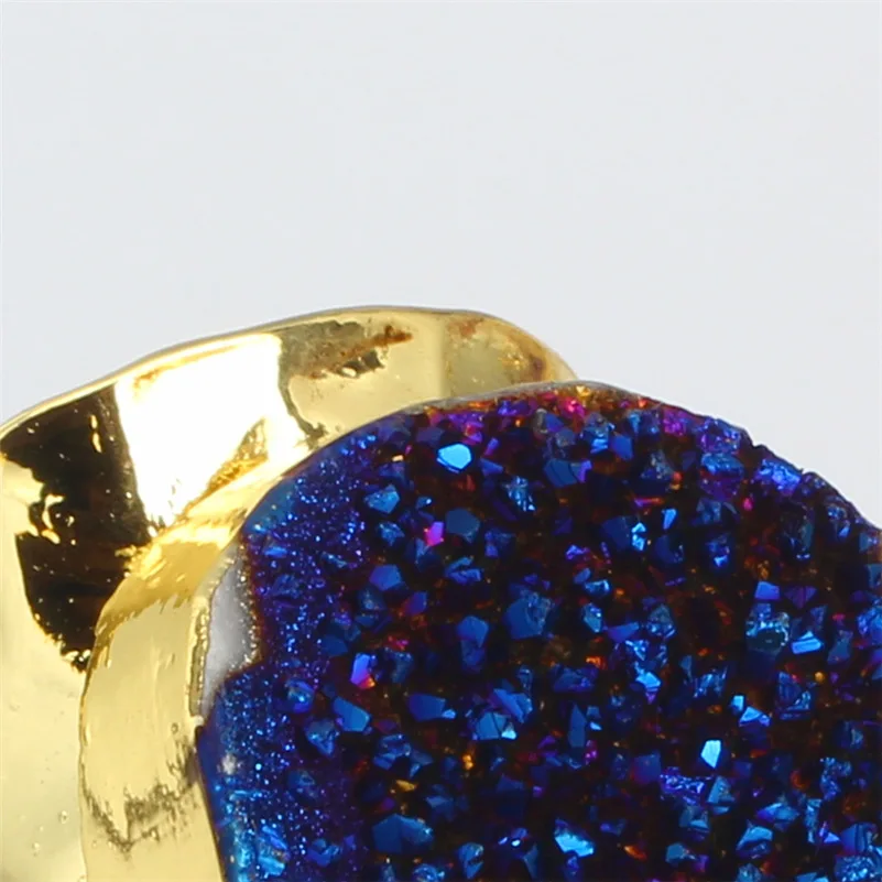 Роскошный темно синий бриллиантовый бриллиант полудрагоценный камень золотой