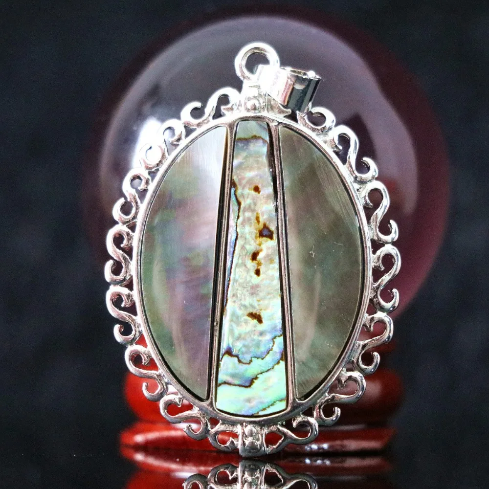 Лидер продаж популярный натуральный Овальный Кулон в виде раковины абалона
