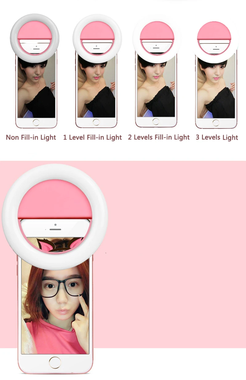 Selfie Light кольцевые огни Светодиодный затемняемый заполняющий свет макияж