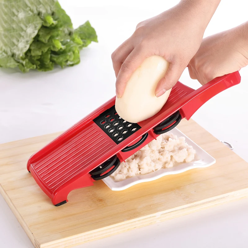Мандолина растительные slicer с 6 регулируемыми лопатками картофеля резак чеснок