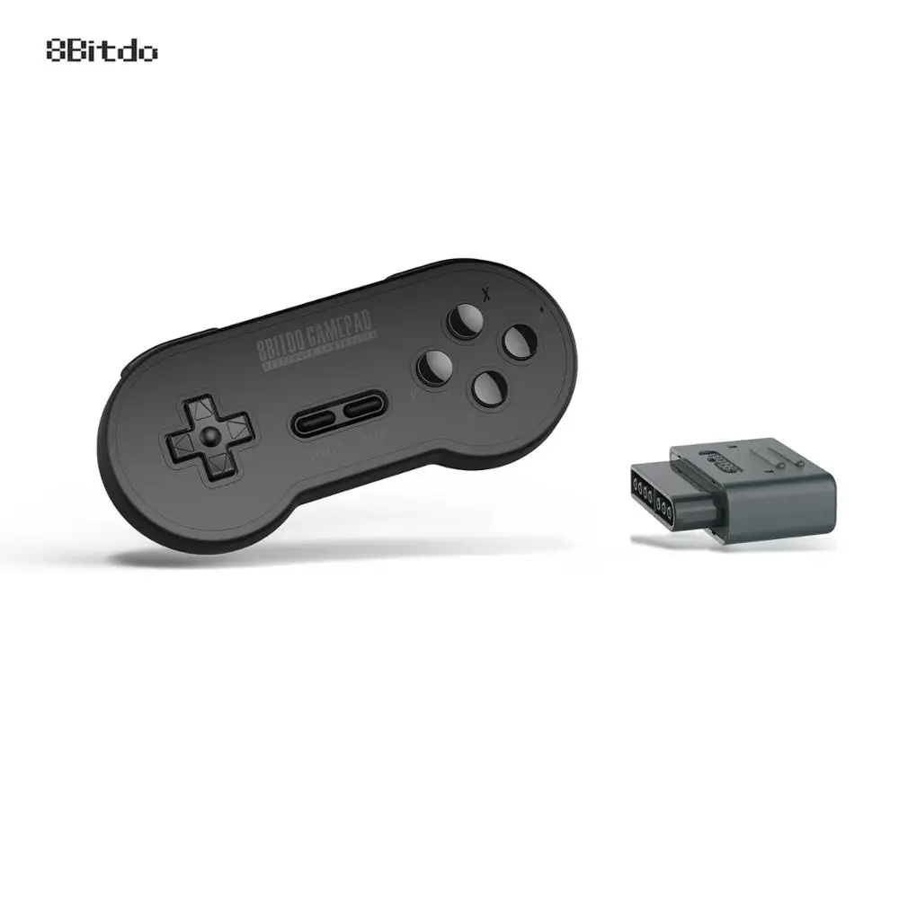 Черный 8bitdo SN30 Беспроводной геймпад Bluetooth с ретро комплект для nintendo SNES SF-C - Цвет: Черный