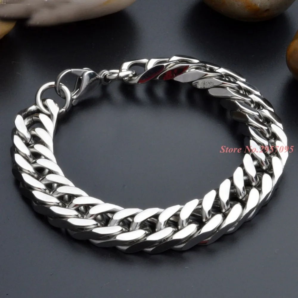 Браслеты из цепей нержавеющей стали с застежкой шириной 10 мм|bracelet links|stainless steel chain