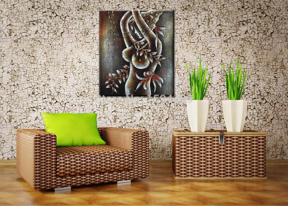 Картина маслом на холсте без рамки 50 х60 см | Дом и сад