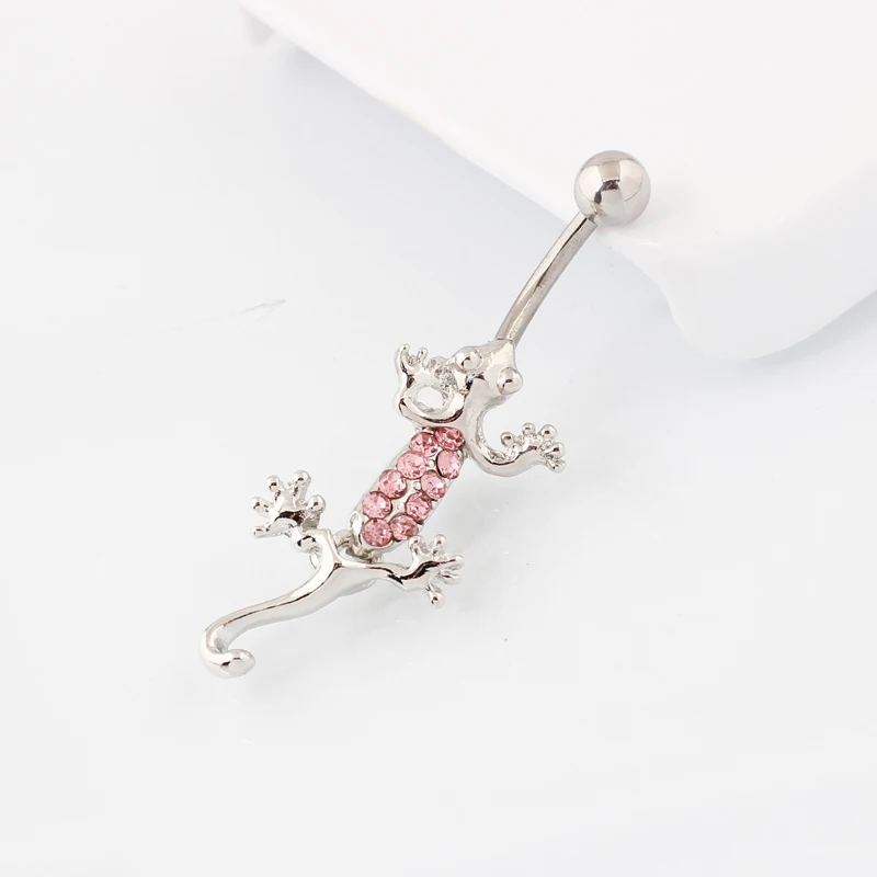 Кольца в пупок маленькие gecko пупка пирсинг тела ювелирные изделия оптом 14 г