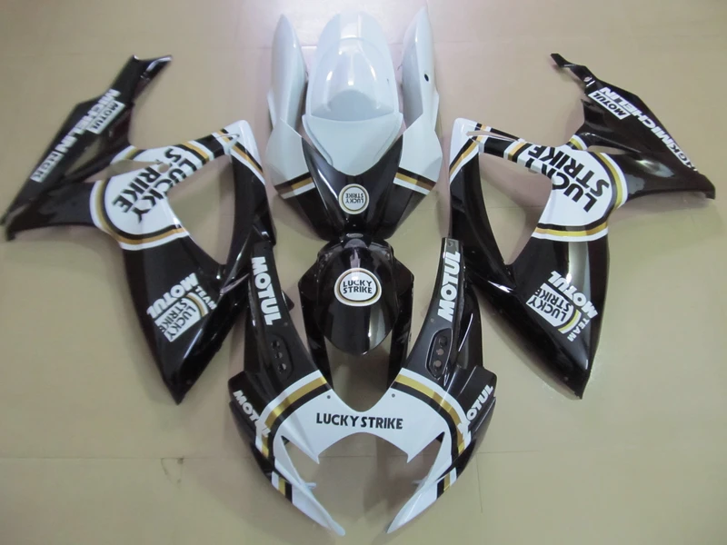 Литые под давлением Обтекатели для Suzuki GSXR600 06 07 белый черный GSXR750 2006 2007 OT21 |