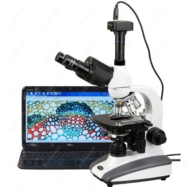 Биологический композитный Микроскоп AmScope Supply 40X 2000X биологический светодиодный