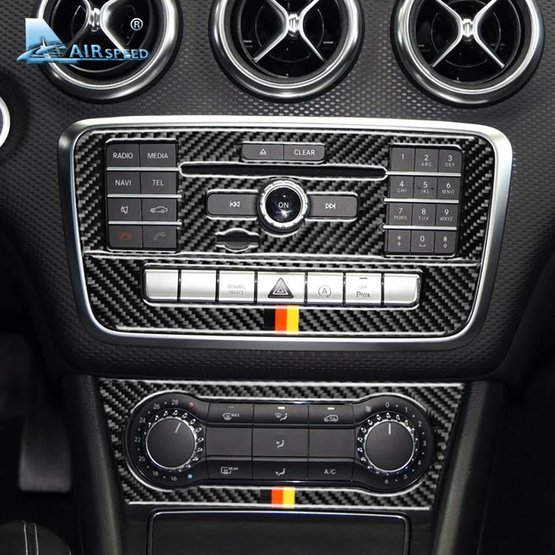 Airspeed для Mercedes Benz W169 W245 W117 W156 класс A B CLA GLA карбоновая оболочка CD дисков|Лепнина