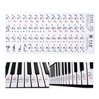 37 49 61 электронная клавиатура 88 клавиша для фортепиано, прозрачный стикер для нот, версия нотации и лист, музыкальные аксессуары для фортепиано
