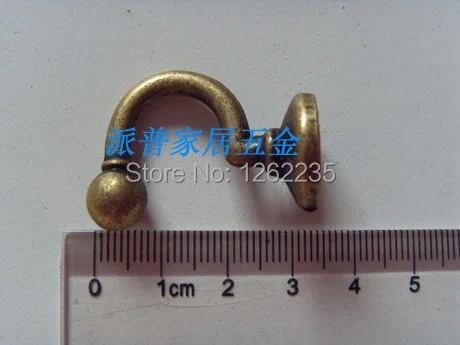 Цинковый сплав один крючок для одежды Крючок пальто Крючки демонтажа мебельная