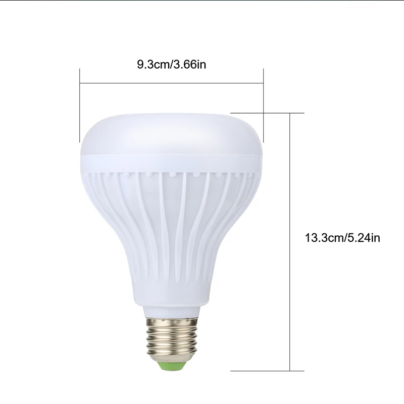 E27 Smart RGB Wireless Bluetooth Speaker Bulb Music Playing Dimmable LED Light Lamp with 24 Keys Remote Control | Лампы и освещение