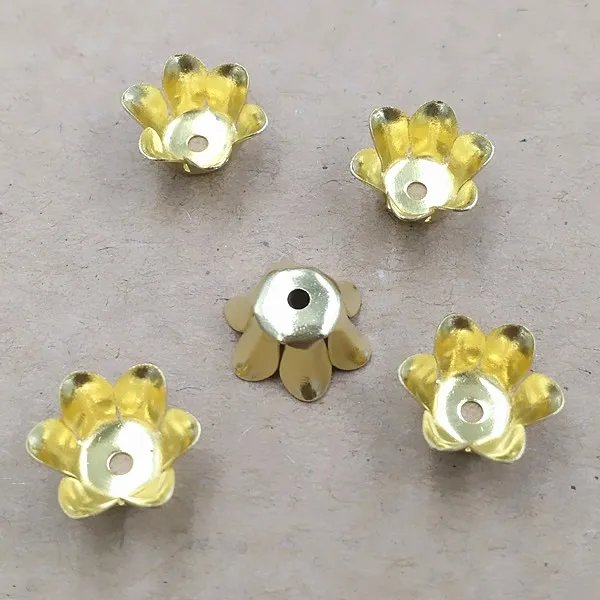 10*5 мм филигранные Цветочные шармы разделитель концевые шапочки бусины Bu Yao