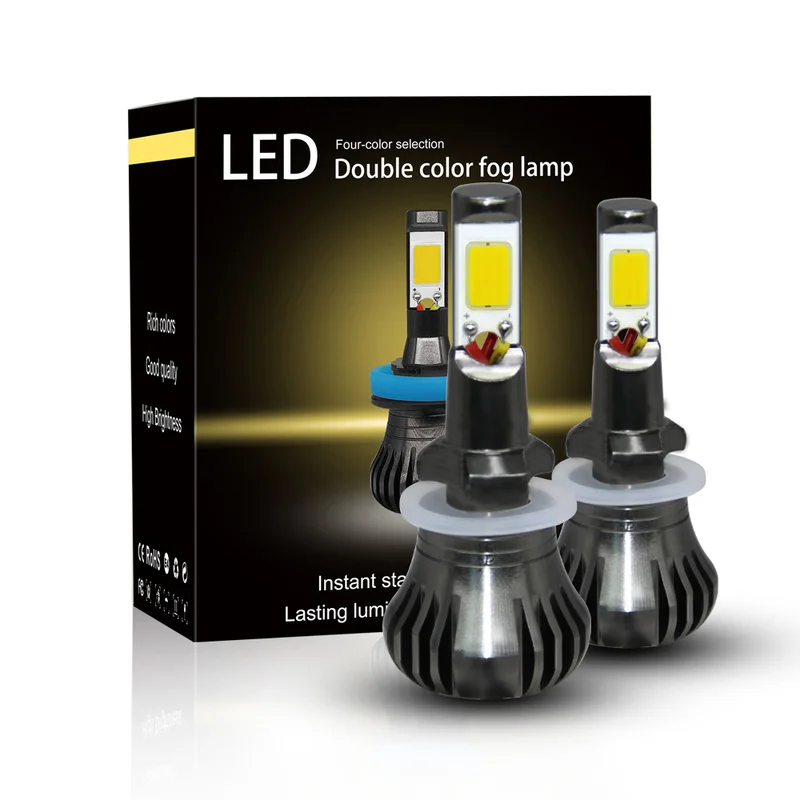 2 шт. светодиодные лампы 880/881 COB 6000 лм 3000 К|Передние LED-фары для авто| |