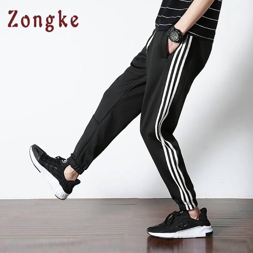 2018 New Red Striped Harem Pants Mens Joggers Sweatpants Casual Cargo Men jogger pantalon homme Male Trousers | Мужская одежда