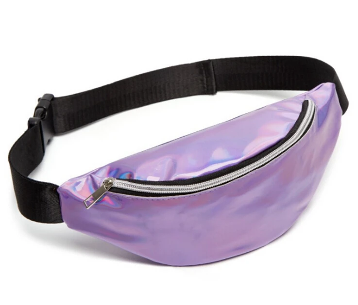 Модная Женская дорожная поясная сумка с блестками кошелек для денег блестящая