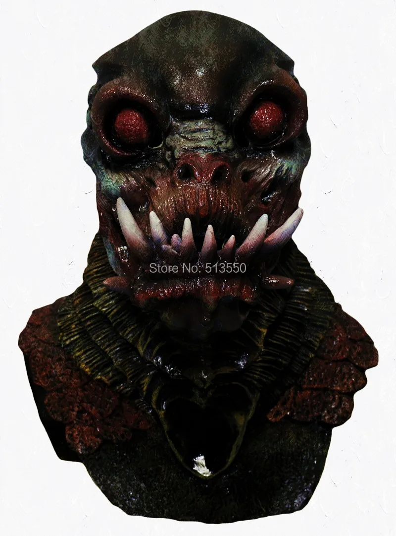 

Лидер продаж, Реалистичная декоративная латексная маска Orc для вечевечерние НКИ на Хэллоуин, для косплея