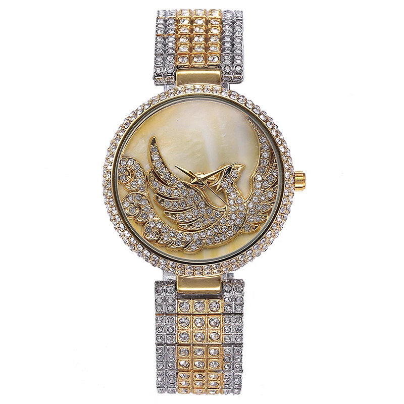 Miss Fox Phoenix роскошные часы для женщин со стразами водонепроницаемые Relojes Mujer