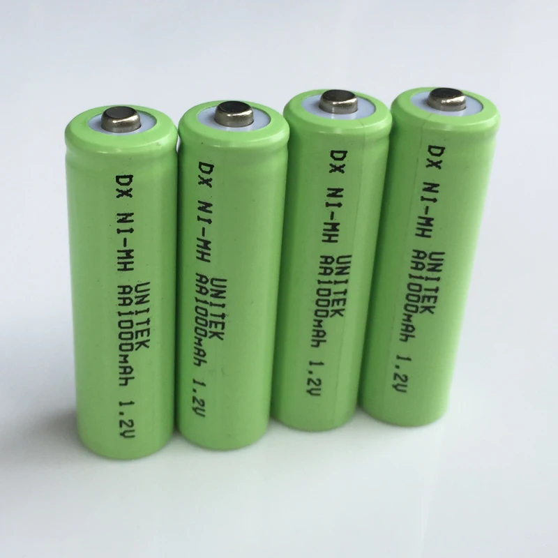 4 10 шт UNITEK 1 2 V AA Аккумуляторная батарея 1000mah 2A никель металлгидридная Топ для