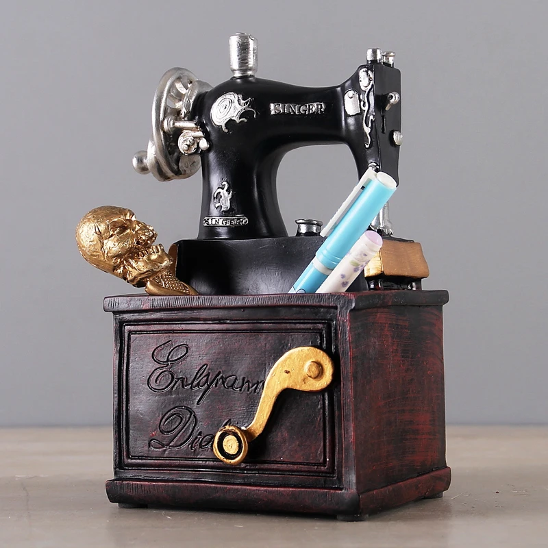

classic sewing machine design desktop pen holder Desk Organizer