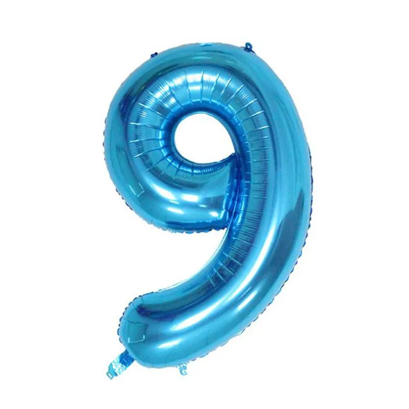 Романтическое свадебное украшение фольгированные воздушные шары синие цифры