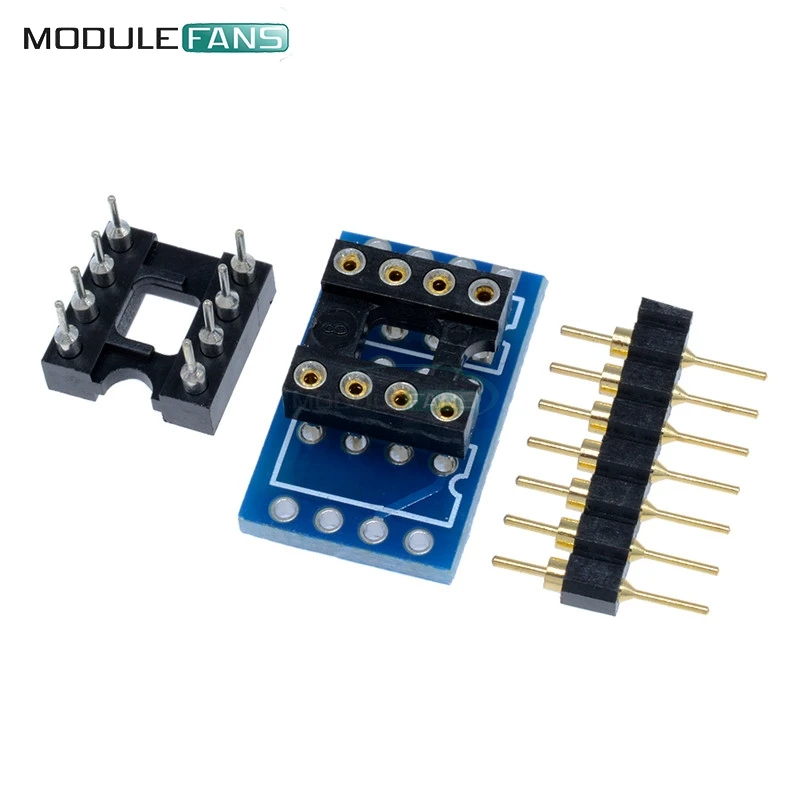 Двойной DIP8 К Mono Opamp PCB + Pin Socket для NE5532 OPA2132 OPA627 TL072 P07 | Электронные компоненты и