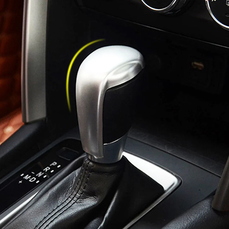 AX Chrome рукоятка рычага переключения передач с блестками Накладка для Mazda 3 Axela M3 2014