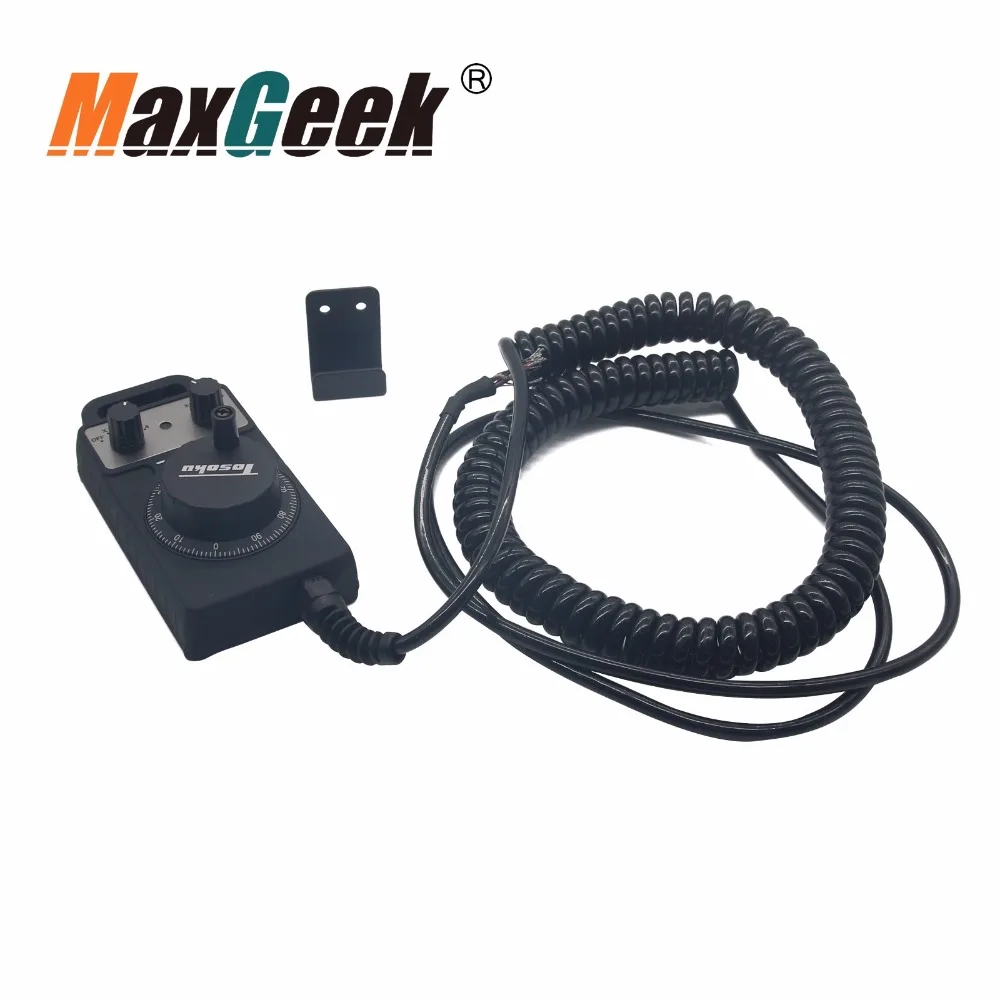 

Maxgeek CNC Handwheel Handle Manual Pulse Generator 5V 100PPR AS TOSOKUHC115 for Fanuc System