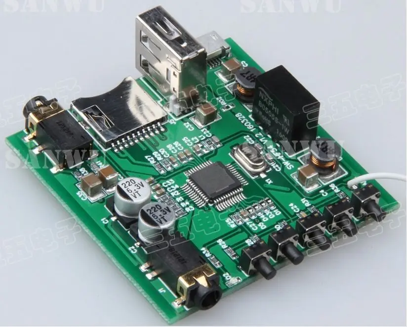 Bluetooth приемник беспроводной аудио USB DAC tf карта декодирующий плеер 3 5 мм AUX для
