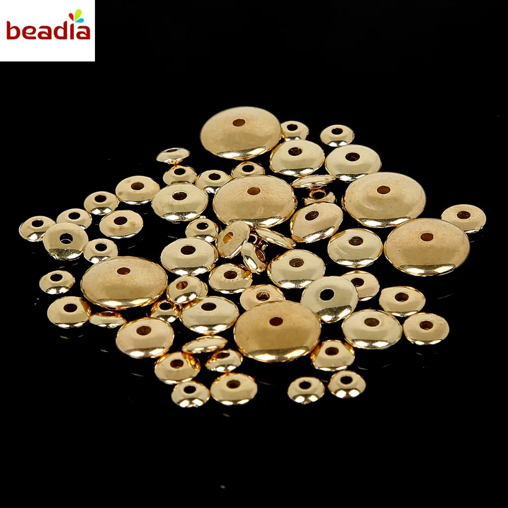100 500 шт. рельефные бусины с родиевым/золотым покрытием|beads for diy|beads goldloose beads |