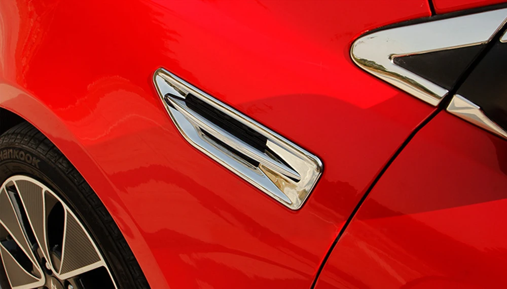 2 шт. в наборе боковое освещение декоративная накладка хромированный стиль ABS