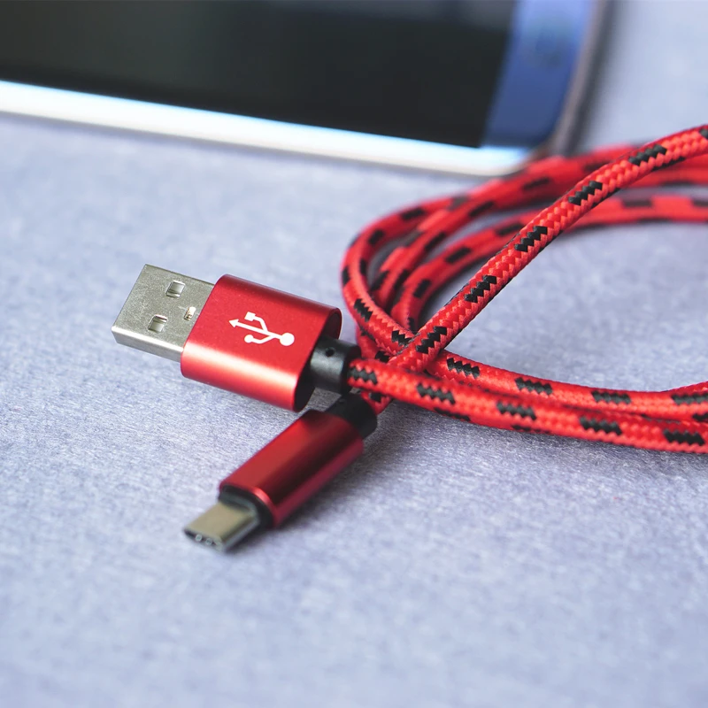 Byleen Red 0 25/1 м Длинные линии микро USB зарядное устройство Быстрая зарядка линия для
