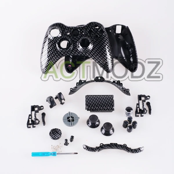 Carbon Fiber Hydro Dipped Controller Shell Tools Replacement Parts for XBOX 360 | Электроника