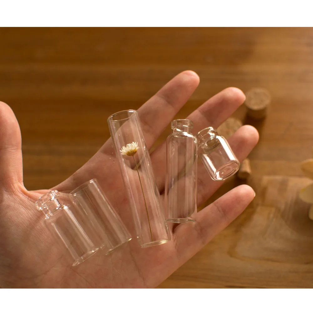 Billig Großhandel Mini Glas Flasche Mit Kork 2ml, Glas Fläschchen, Flint Glas Flasche 2cc, Kleine Glas Fläschchen, Wishing Flasche Großhandel