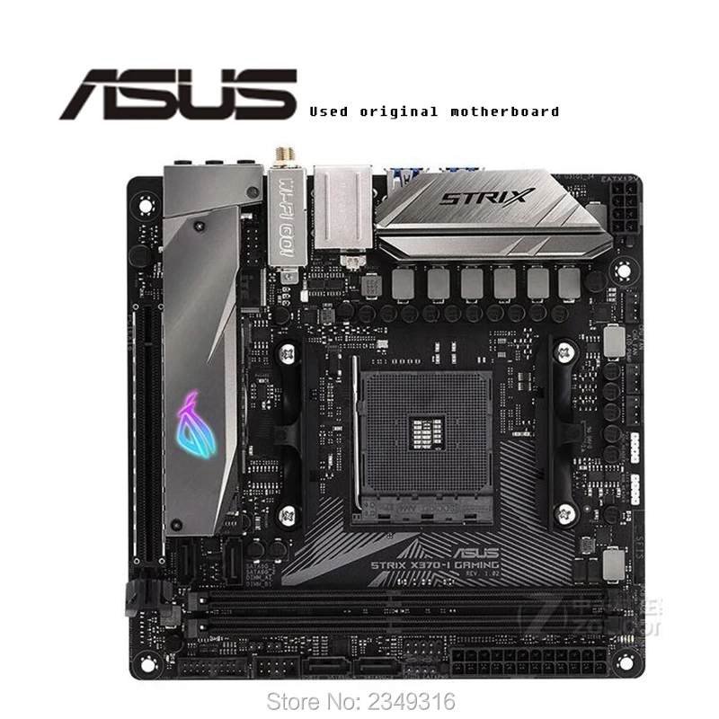 Для ASUS ROG STRIX X370-I GAMING б/у оригинальная материнская плата Socket AM4 DDR4 X370 настольная |
