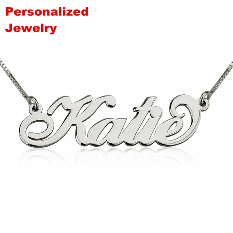 Senfai любое индивидуальное именное ожерелье с гравировкой на заказ Alison именная