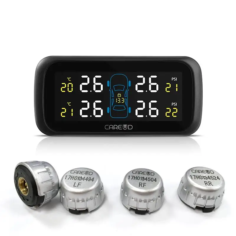 U903Z-WI TPMS система контроля давления в автомобильных шинах 4 внешних датчика высокоточный контроль температуры и давления в шинах