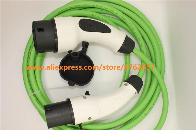 Зарядная Станция для электромобиля трехфазный разъем типа 2 к типу 16 А с женским и