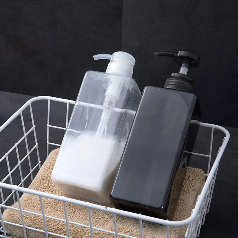 600ML портативный диспенсер для мыла Пресс Тип Разделение бутылка черный белый
