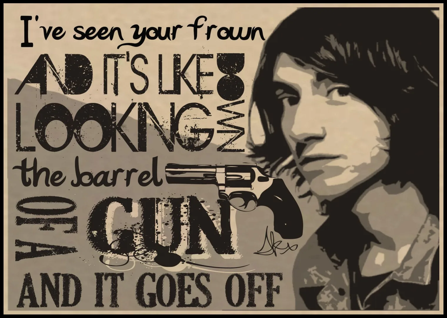 Rock band Arctic Monkeys Kraft Paper Posters Wall Home Bar Posters Home Decor Gift 03