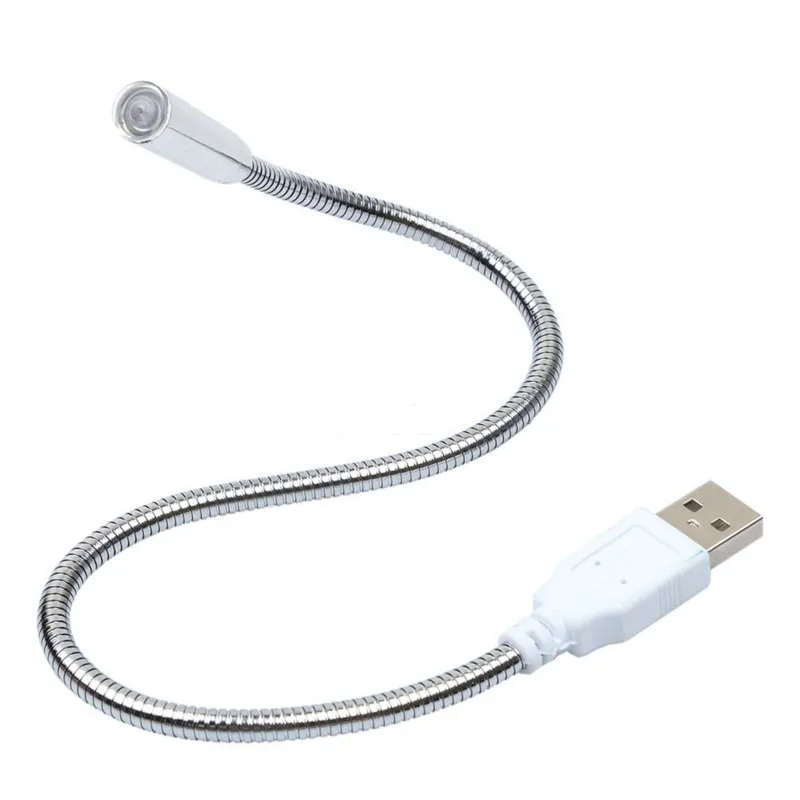 Мини USB светодиодный светильник гибкий для ПК ноутбук Яркий белый черный