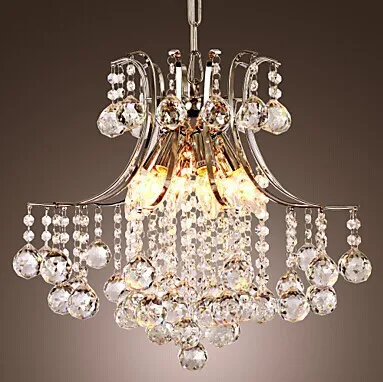 

Led Pendant Light Luxury Modern K9 Crystal Living 6 Lights,Bulb Included E14 For Foyer,Living Room,Bulb Included