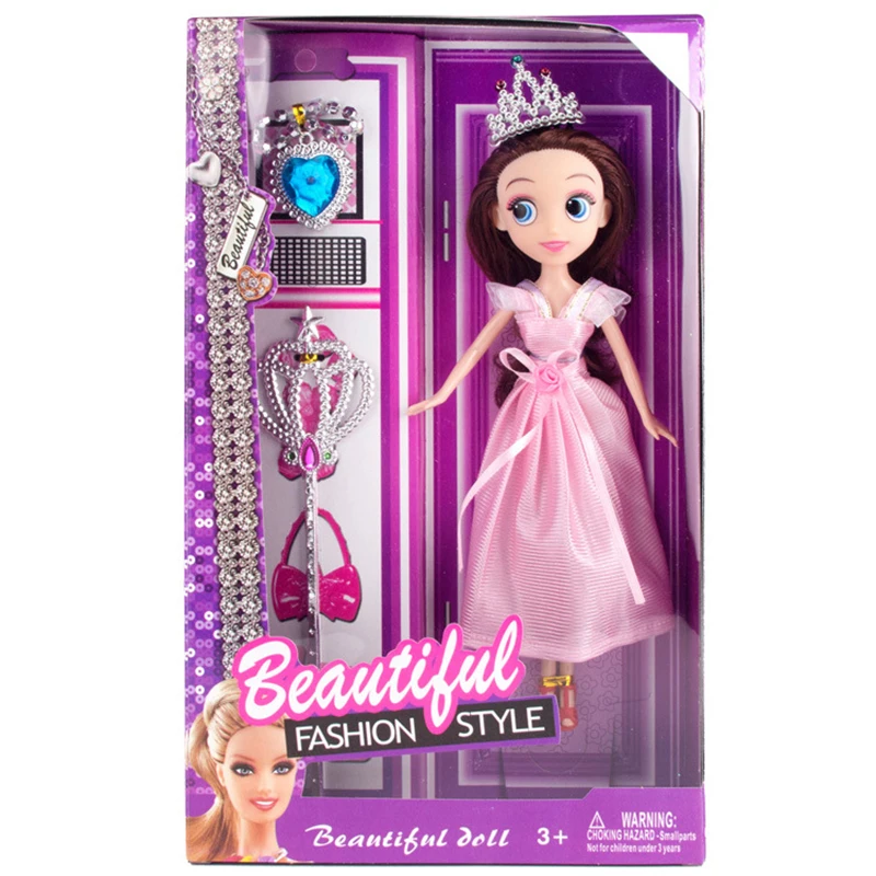 Девочка милая Корона принцесса Любимое Кукольное свадебное платье лучший друг